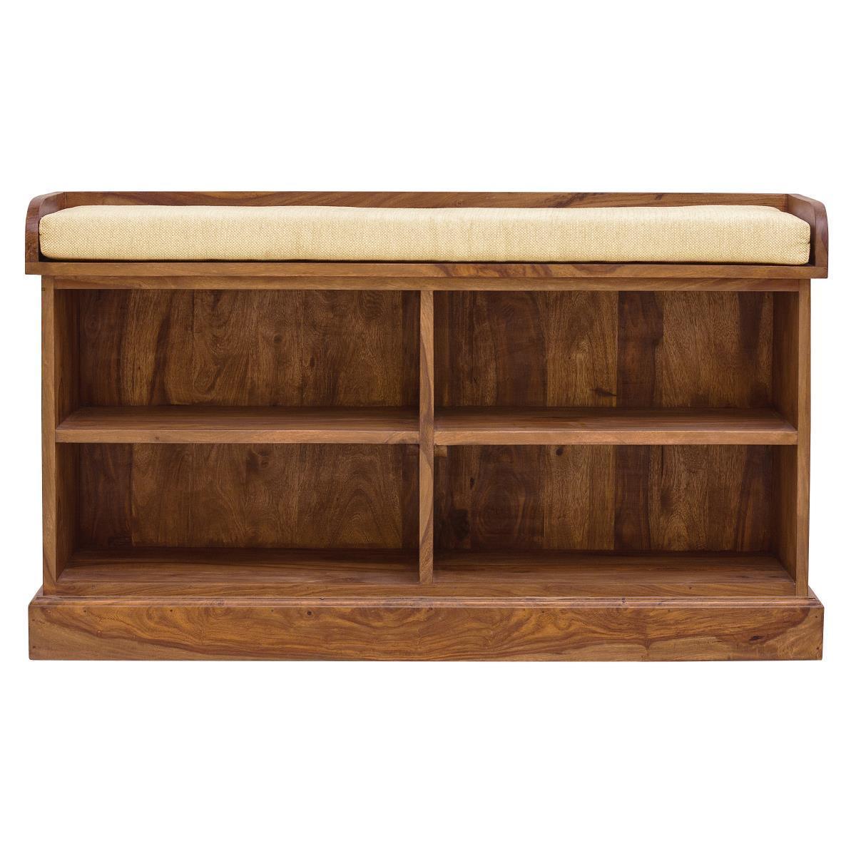 Countryside Shoe Rack | Sheesham Wood | Honey Finish