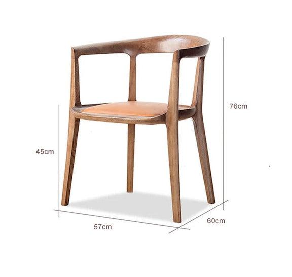 Solace Minimalist Armchair | Teak Wood | Natural Finish