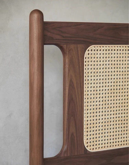 The Willow Frame Bed Solid Acacia Wood Rattan Cage