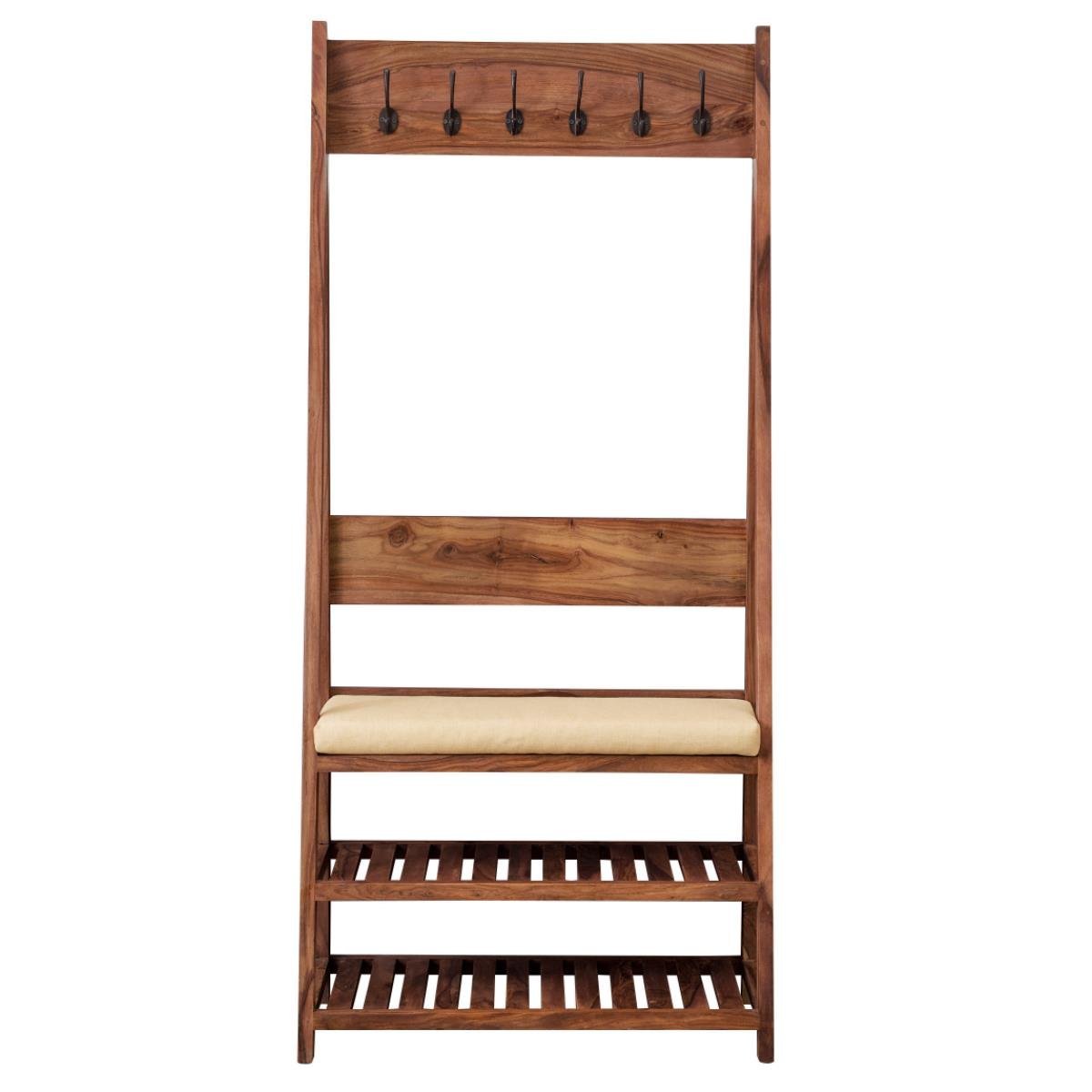Countryside Standing Shoe Rack | Sheesham Wood | Honey Finish