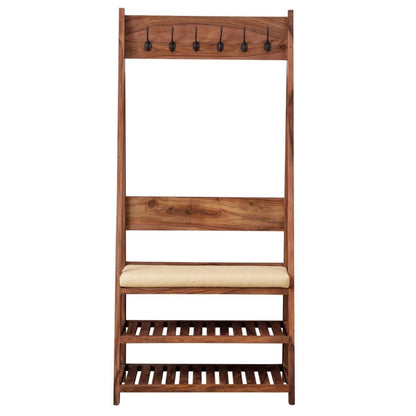 Countryside Standing Shoe Rack | Sheesham Wood | Honey Finish
