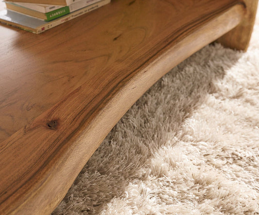 Everwood Live-Edge Center Coffee Table | Acacia Wood