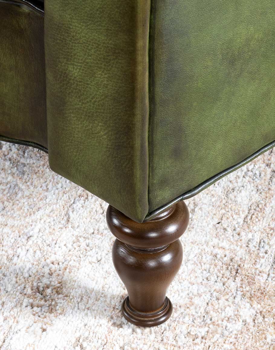 The Echelon Chesterfield Three Seater Sofa | Genuine Leather