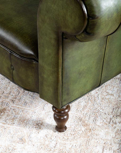 The Echelon Chesterfield Three Seater Sofa | Genuine Leather