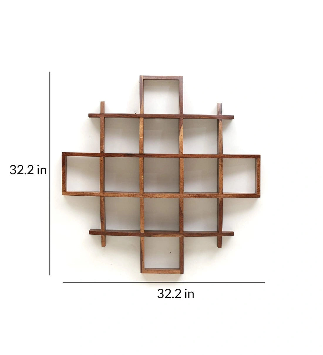 Maximbox Wall Shelf Sheesham Wood Premium Quality