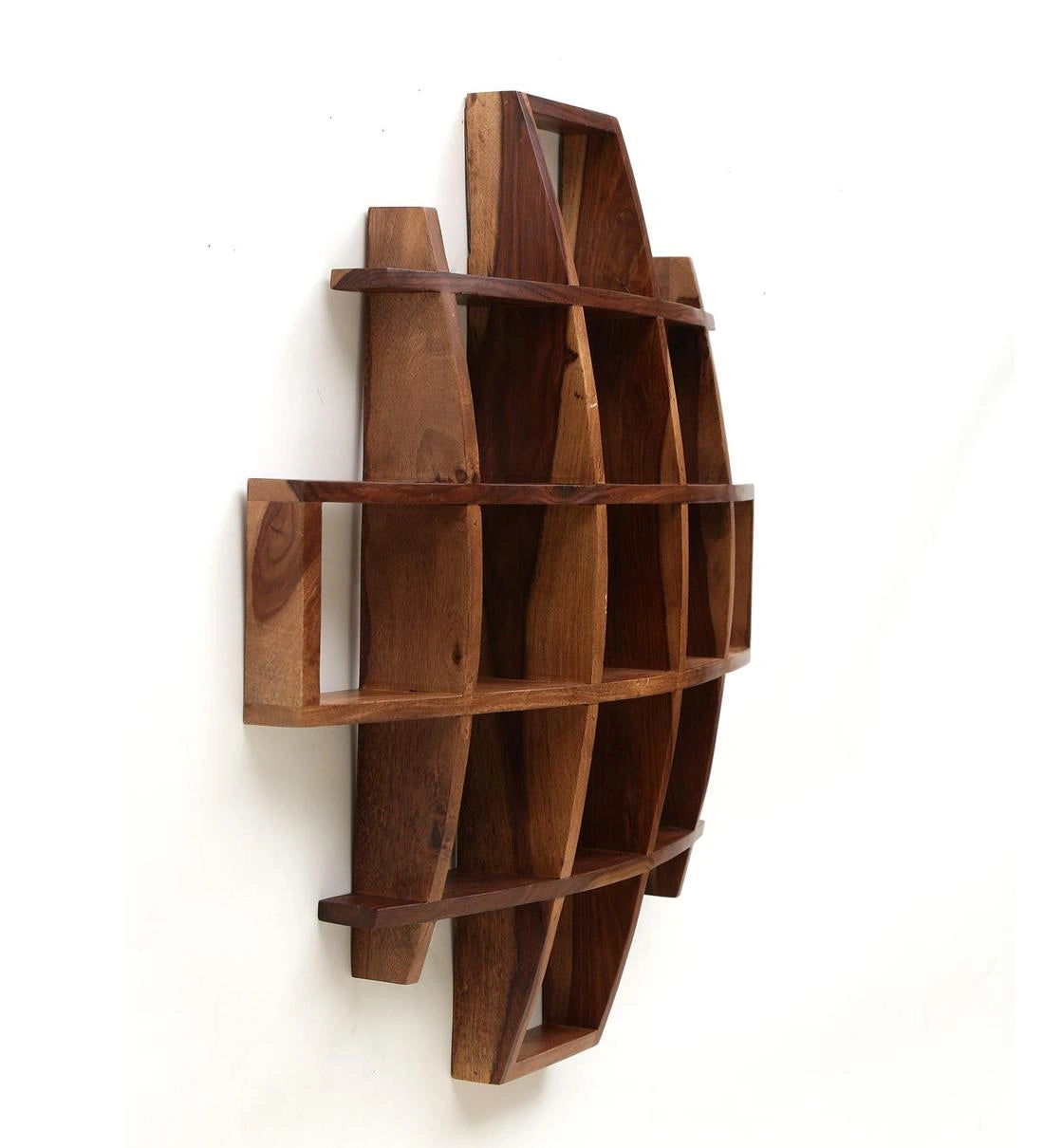 Maximbox Wall Shelf Sheesham Wood Premium Quality