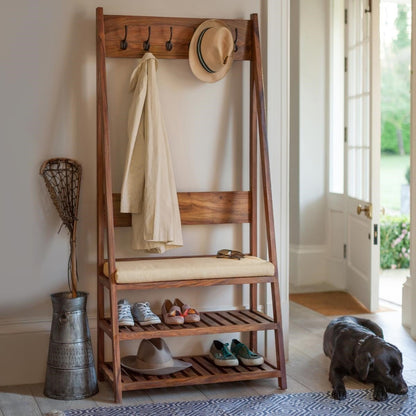 Countryside Standing Shoe Rack | Sheesham Wood | Honey Finish