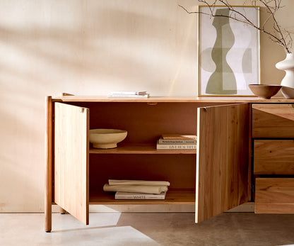 Arbor Verve Sideboard Acacia Wood 2 Door 3 Drawers