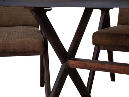 The Century Live Edge Dining Table | Acacia Wood | Provincial Teak Finish