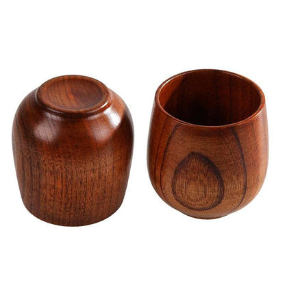 Cups set of 2 wooden