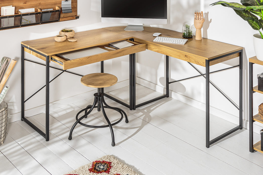 Madura Corner Desk Study And Work Table | Acacia Wood