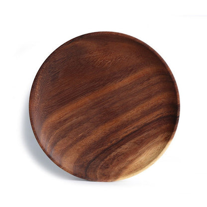 Wooden plate set of 3 small medium and large Tableware