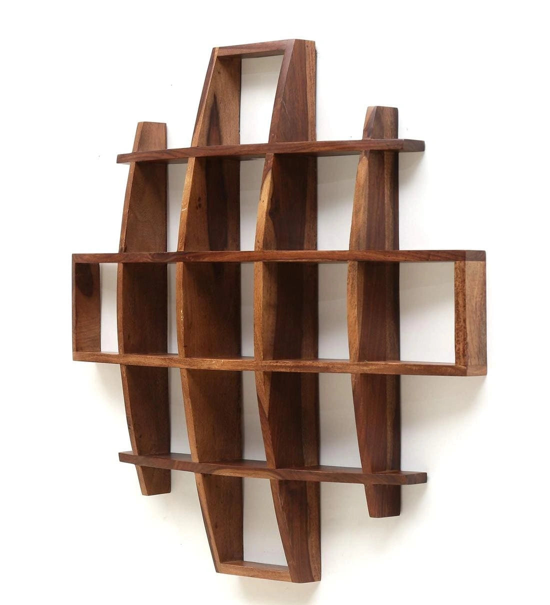 Maximbox Wall Shelf Sheesham Wood Premium Quality