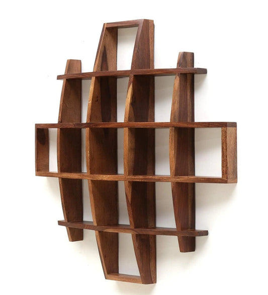 Maximbox Wall Shelf Sheesham Wood Premium Quality
