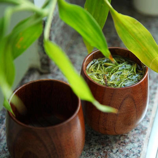 Cups set of 2 wooden