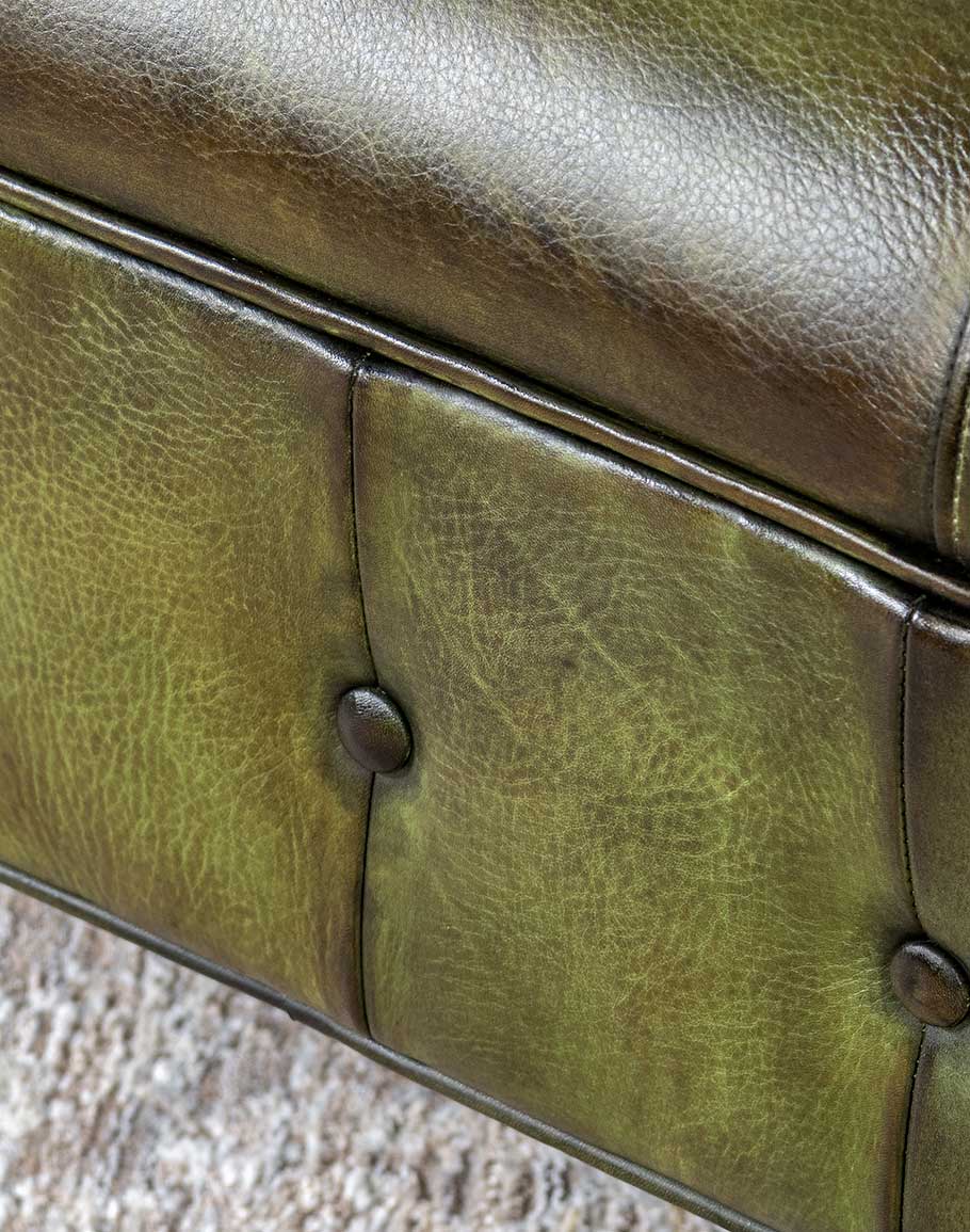 The Echelon Chesterfield Three Seater Sofa | Genuine Leather