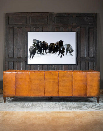 The Chatsworth Chesterfield Three Seater Sofa | Caramel Brown
