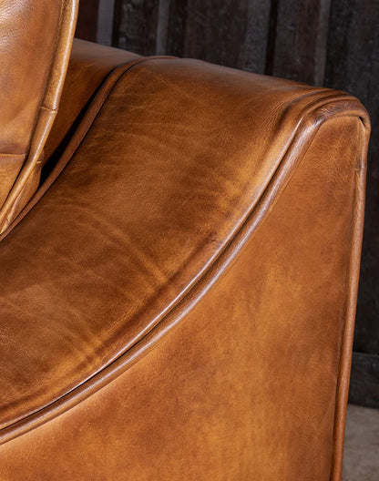The Alchemist Chesterfield Three Seater Sofa | Caramel Brown