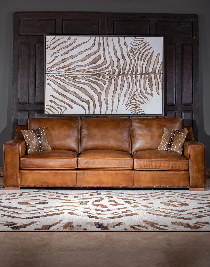 The Alchemist Chesterfield Three Seater Sofa | Caramel Brown