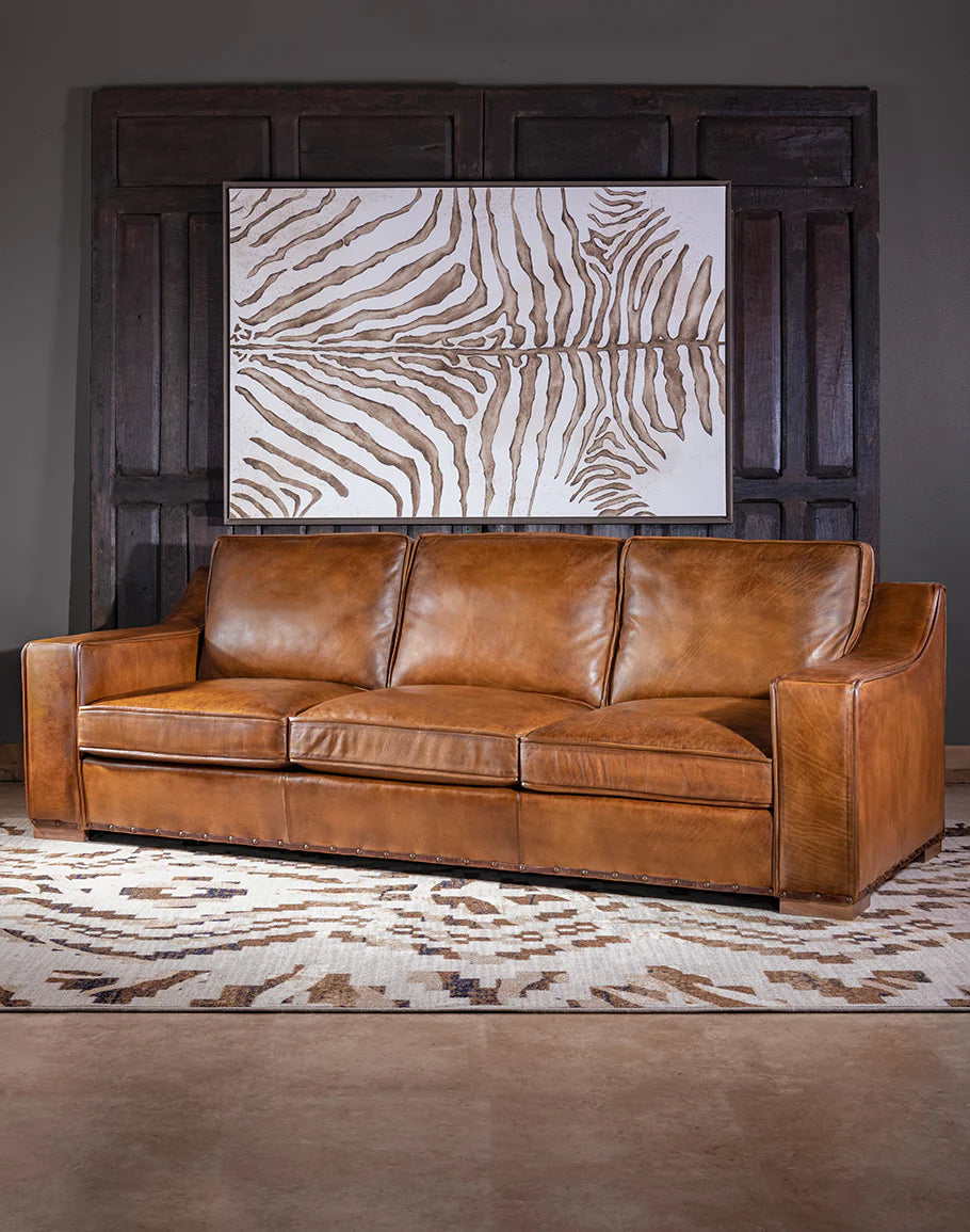 The Alchemist Chesterfield Three Seater Sofa | Caramel Brown