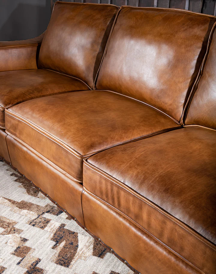 The Alchemist Chesterfield Three Seater Sofa | Caramel Brown
