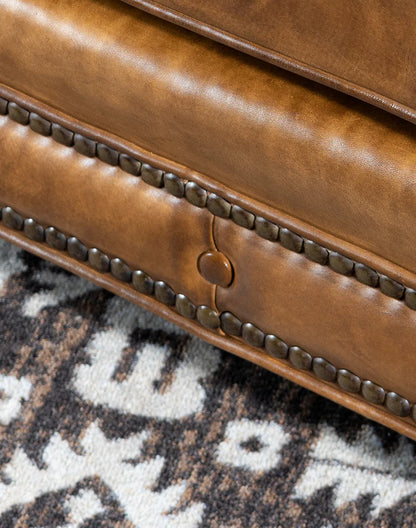 The Cotswold Chesterfield Three Seater Sofa | Caramel Brown