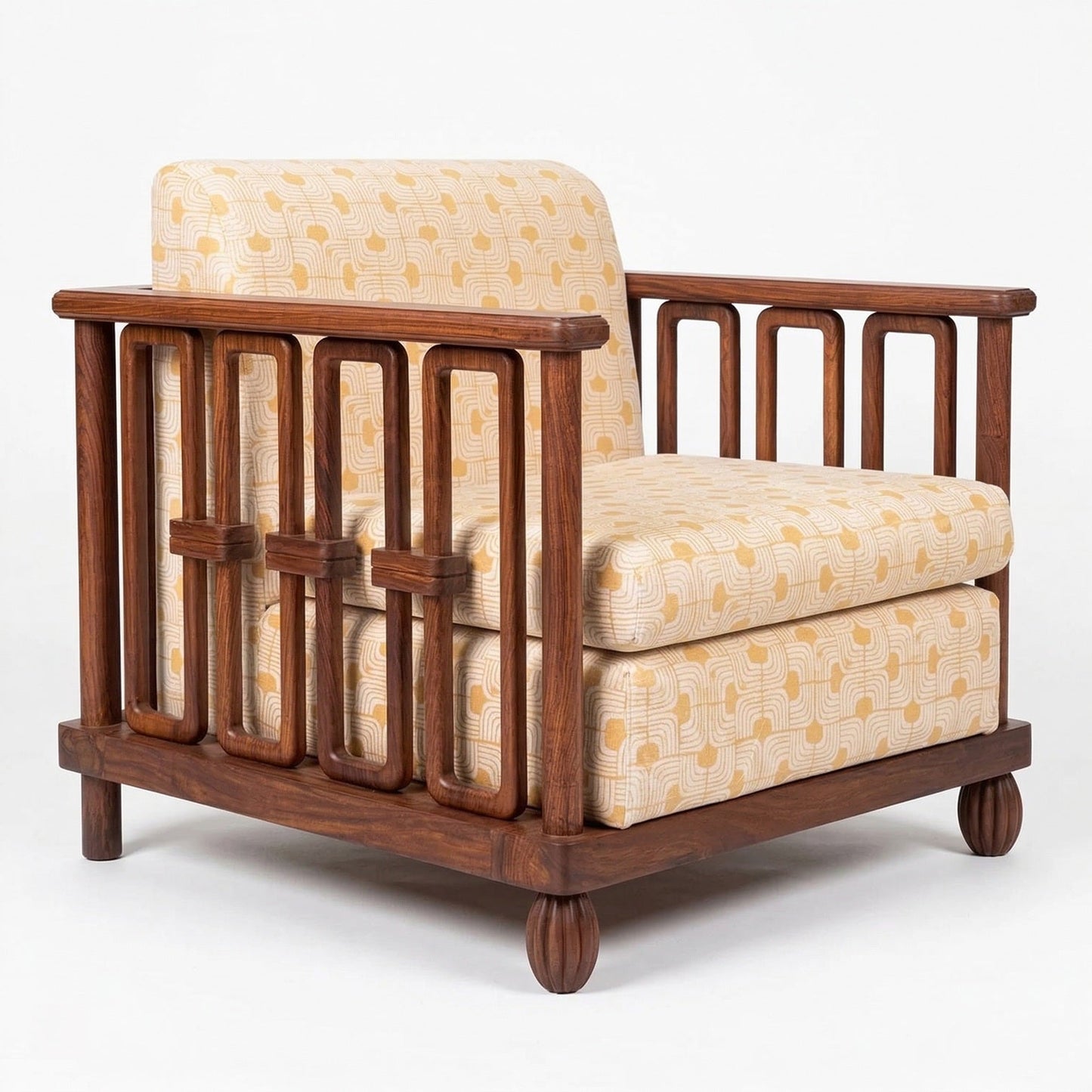 Manjush Arm Chair | Premium Sheesham Wood