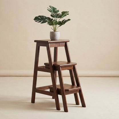 Multipurpose Foldable Step Stool | Sheesham Wood