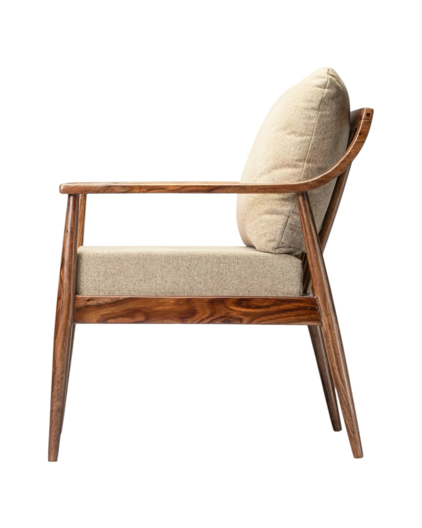 The Repose Wooden Arm chair | Premium Sheesham Wood