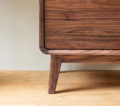 Morocco Low Cupboard Cabinet Storage | Premium Teak Wood | Dark Finish