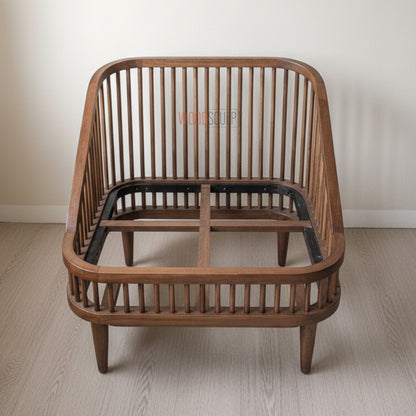 Berlin Premium Rattan And Wood Sofa Set | Premium Teak Wood