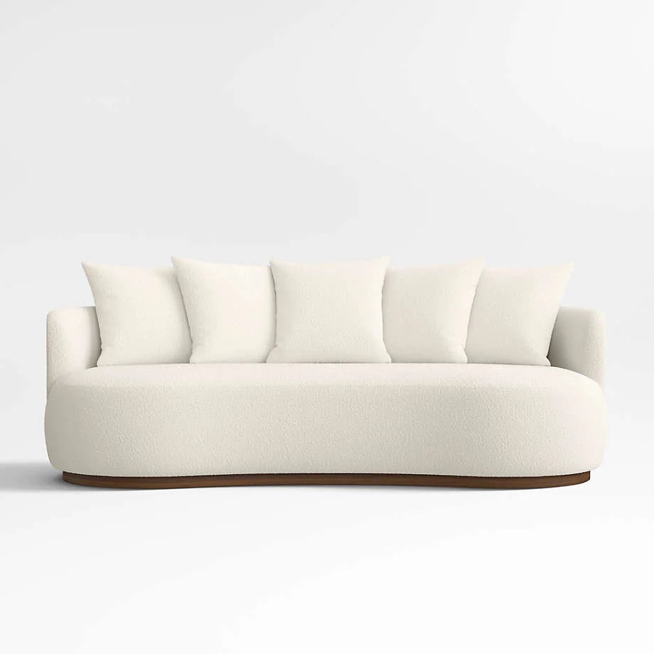 The Solace Three Seater Sofa | Boucle Fabric