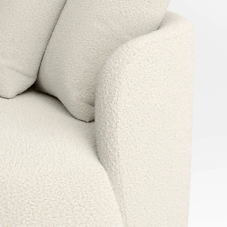 The Solace Three Seater Sofa | Boucle Fabric