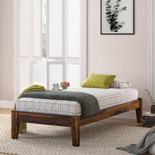 Single Bed Solid Sheesham Wood Premium Quality Furniture