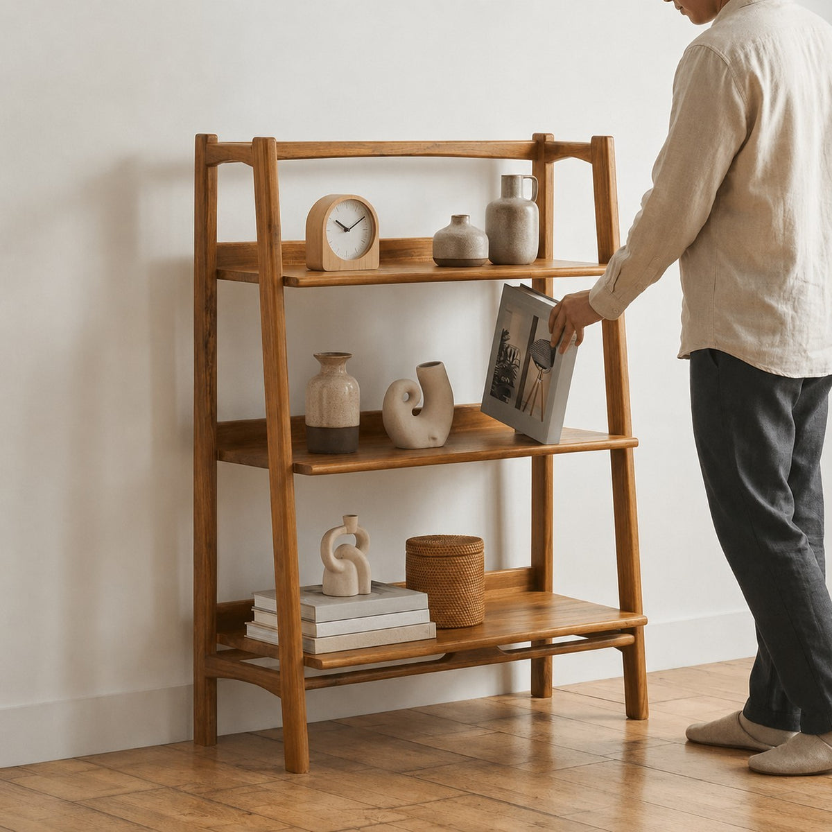 Snoovia Bookshelf | Teak Wood