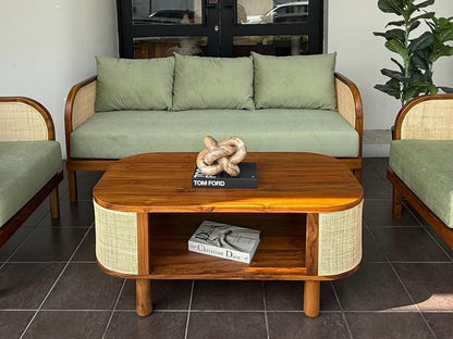The Mehnok Sofa Set 3+1+1 | Teak Wood