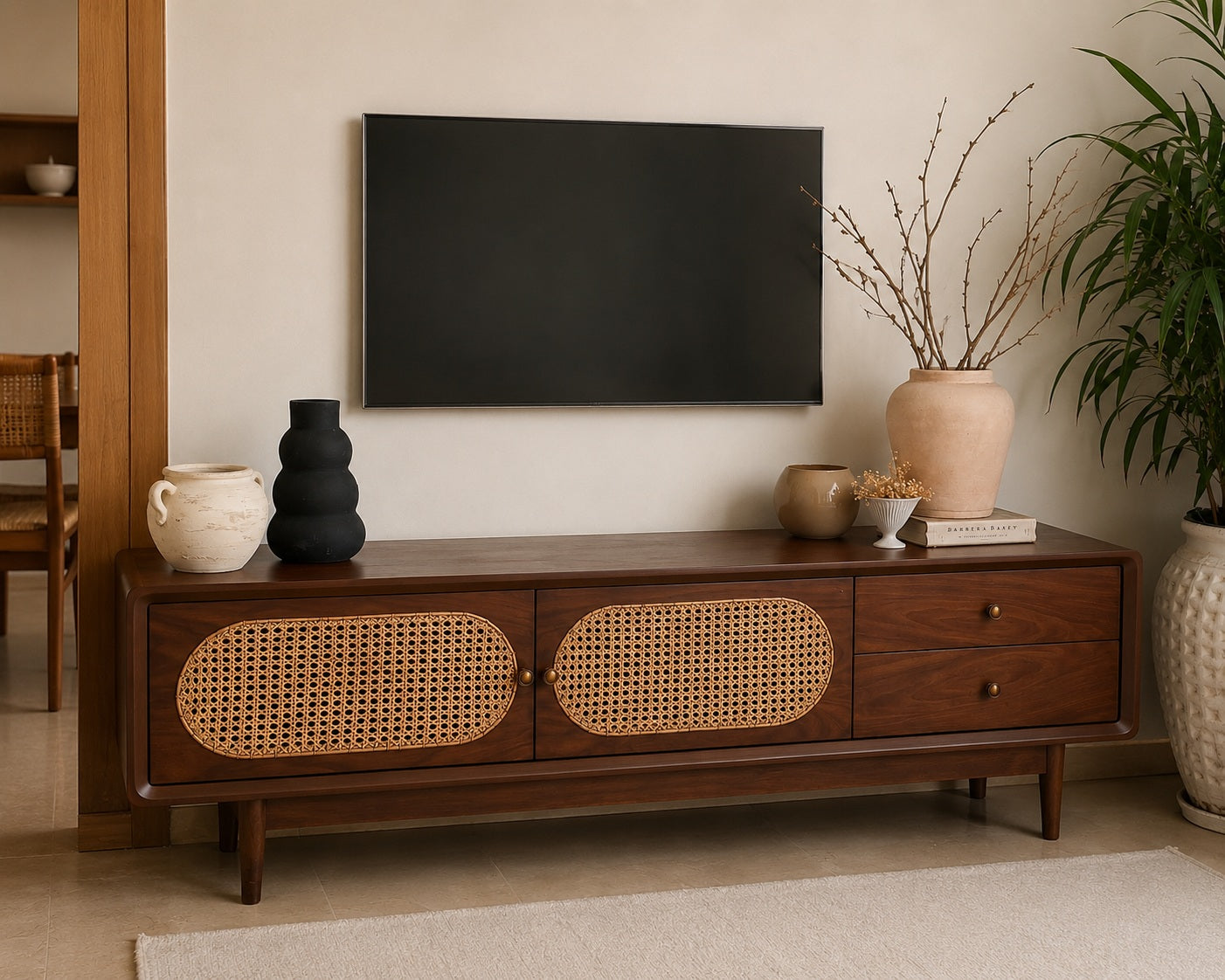 The Vantara Tv Media Cabinet | Teak Wood