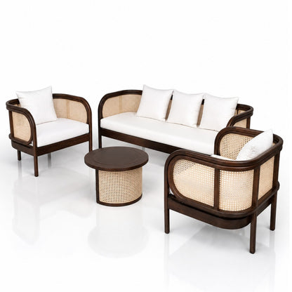 The Vertue Sofa Set 3+1+1 | Teak Wood
