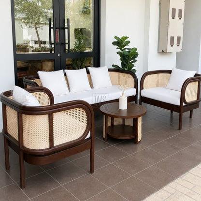 The Vertue Sofa Set 3+1+1 | Teak Wood