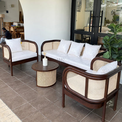The Vertue Sofa Set 3+1+1 | Teak Wood