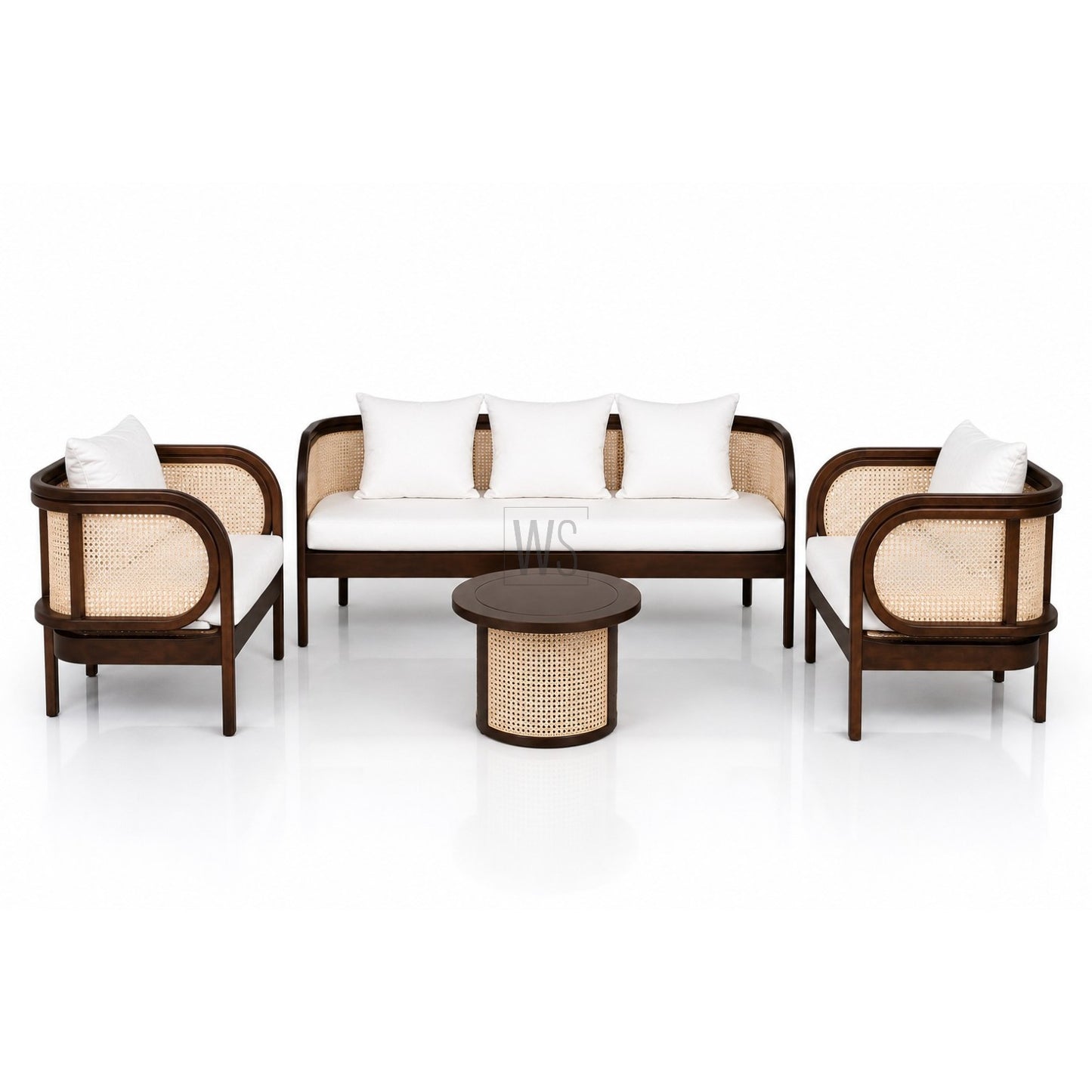 The Vertue Sofa Set 3+1+1 | Teak Wood