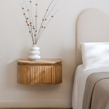 The Marina Bed Side Table | Mango Wood | Natural Finish