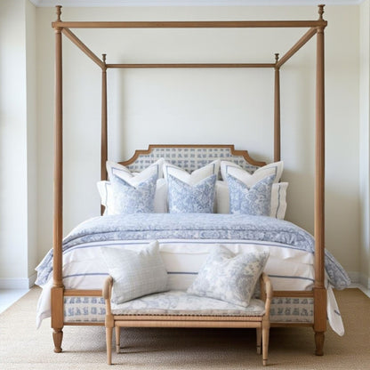 The Polaris Four Poster Bed | Acacia Wood