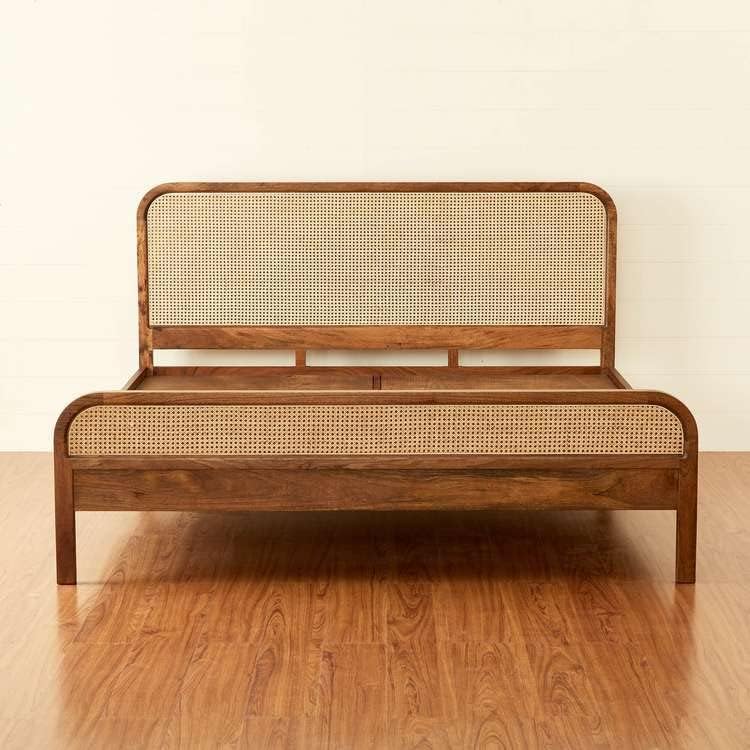 Meshway Rattan Bed | Mango wood