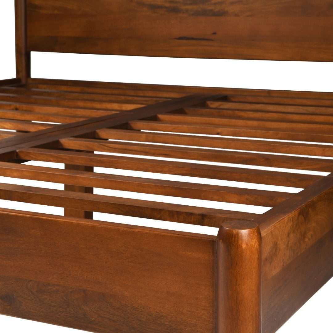 Arden Platform Bed | Premium Mango Wood | Provincial Teak Finish