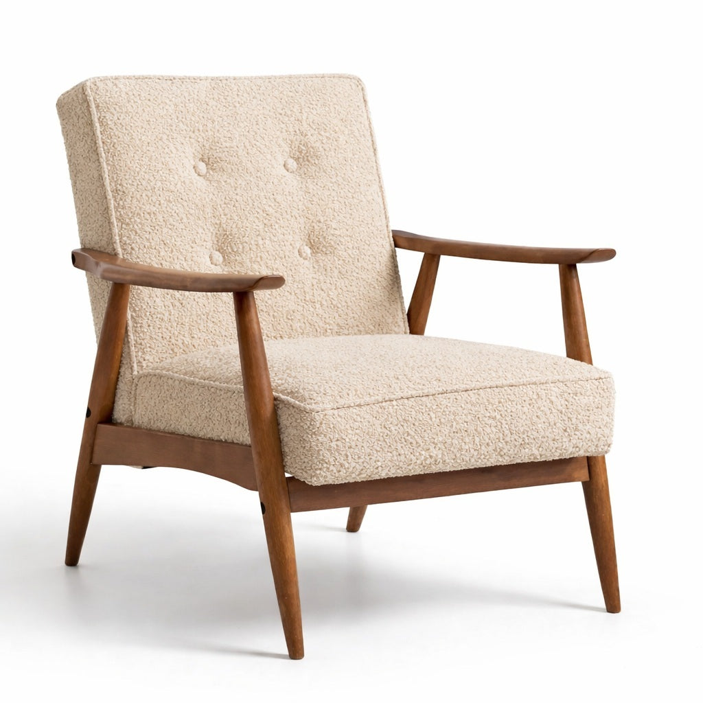 The Halcyon Mid-Century Modern Arm Chair | Teak Wood