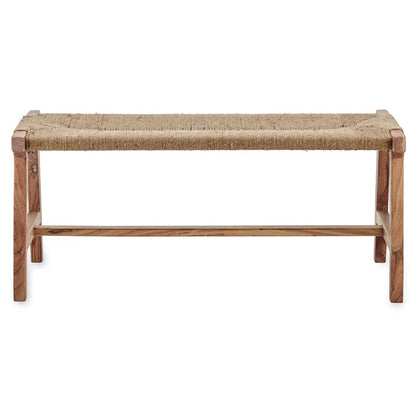 Manor handwoven Wooden Bench | Acacia Wood