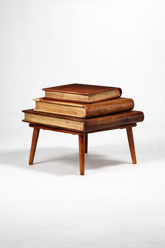 Book Sculpted Centre Coffee Table | Sheesham Wood