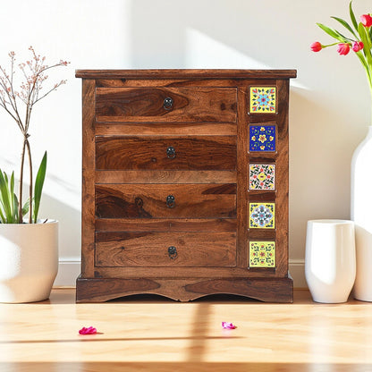 Rang Mahal Chest Of 3 Drawer | Sheesham Wood