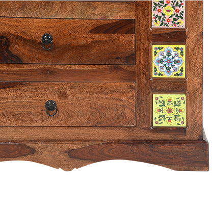 Rang Mahal Chest Of 3 Drawer | Sheesham Wood